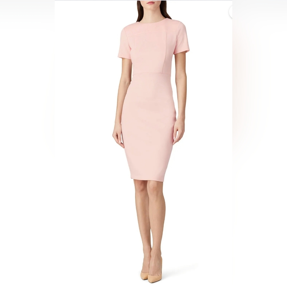 H. ALEXIA ADMOR/Blush Scuba Sheath $200 MSRP